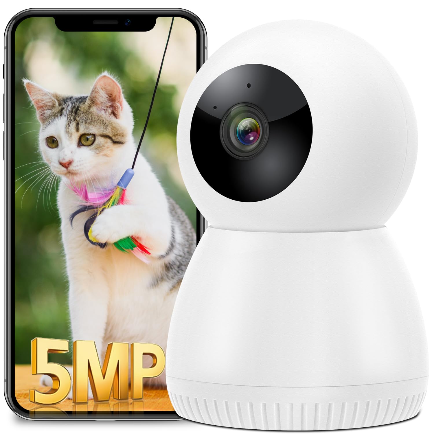 Amazon.co.jp: ネットワークカメラ 500万画素 AI人検知 サイレン警報